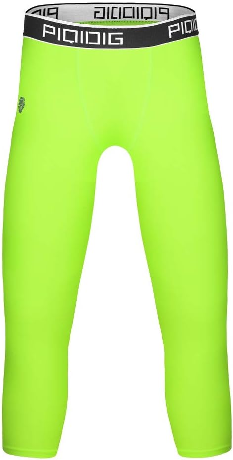 Youth Boys Compression Pants 3/4 Basketball Tights Sports Capris Leggings