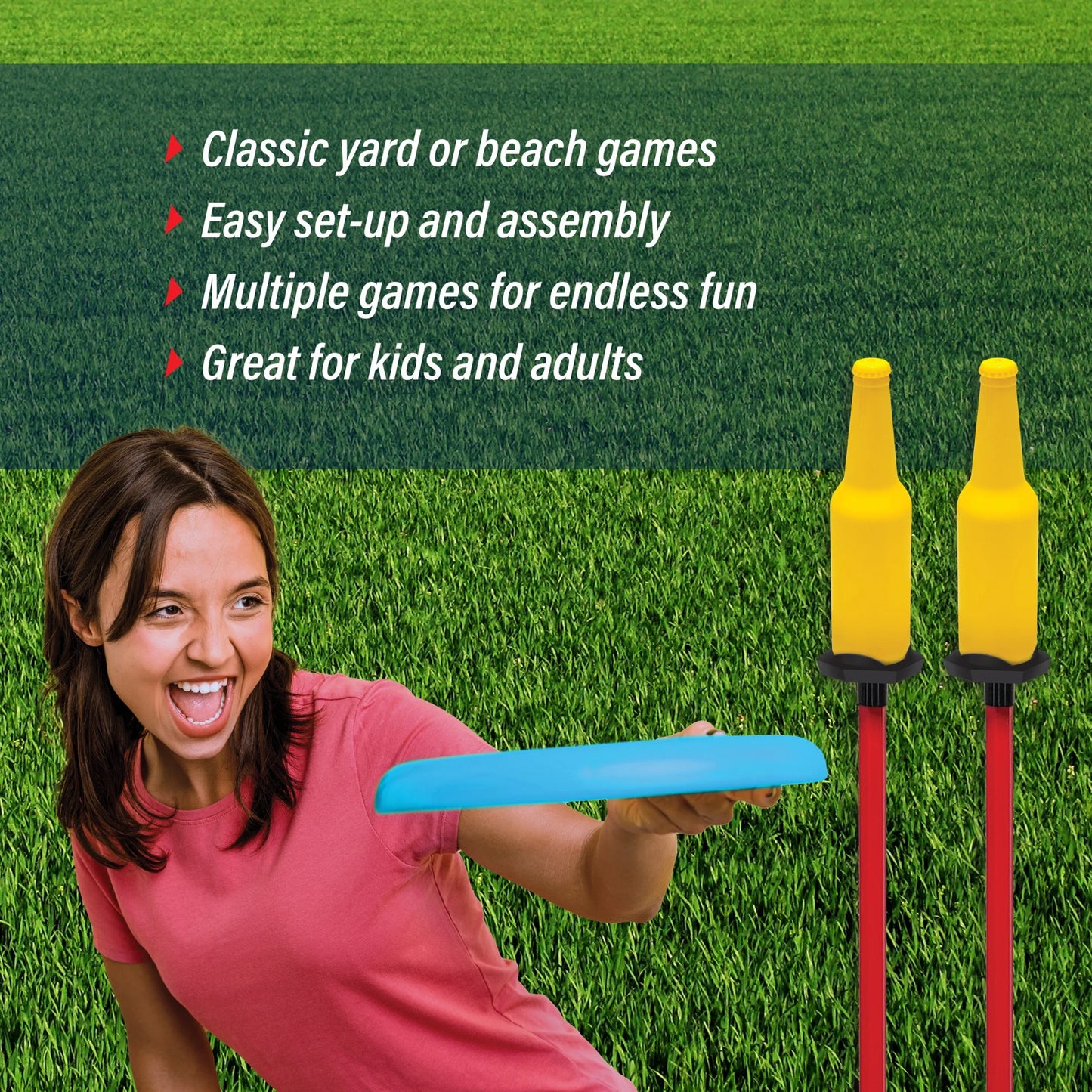 Ultimate 6-In-1 Sports Set, Multi-Game Pack, Outdoor Play, for All Ages, by